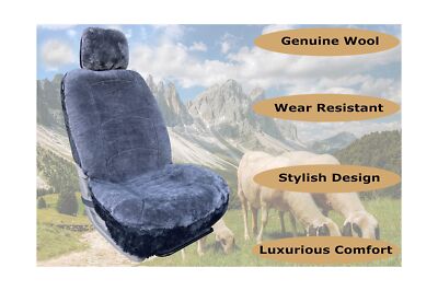 Genuine Sheepskin Lambskin Winter Car Seat Cover Lambs Wool Sheep