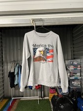 Gray Made In America Crew Neck Medium