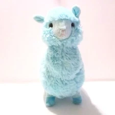 Baby Blue Plush Alpaca Llama Stuffed Animal Toy 12"