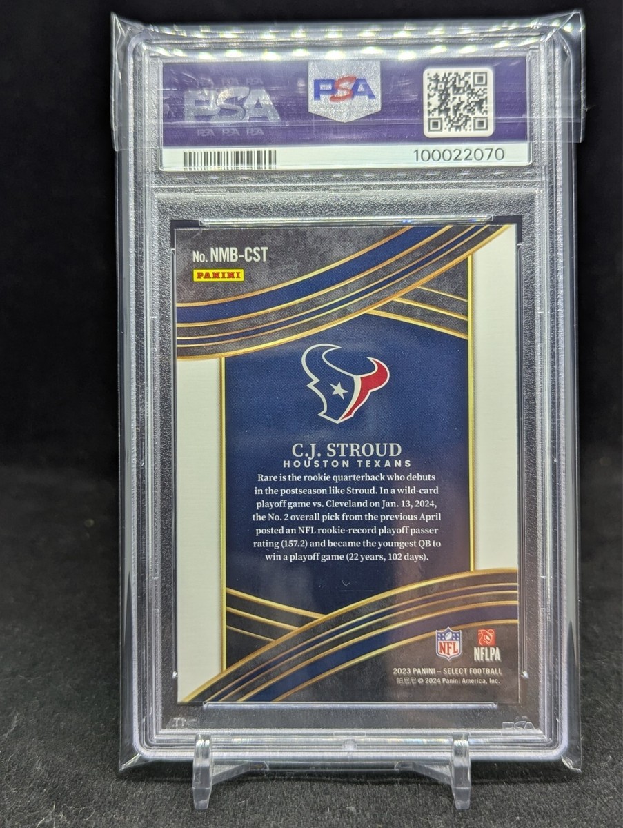 2023 Panini Select By the numbers CJ Stroud PSA 9 | eBay