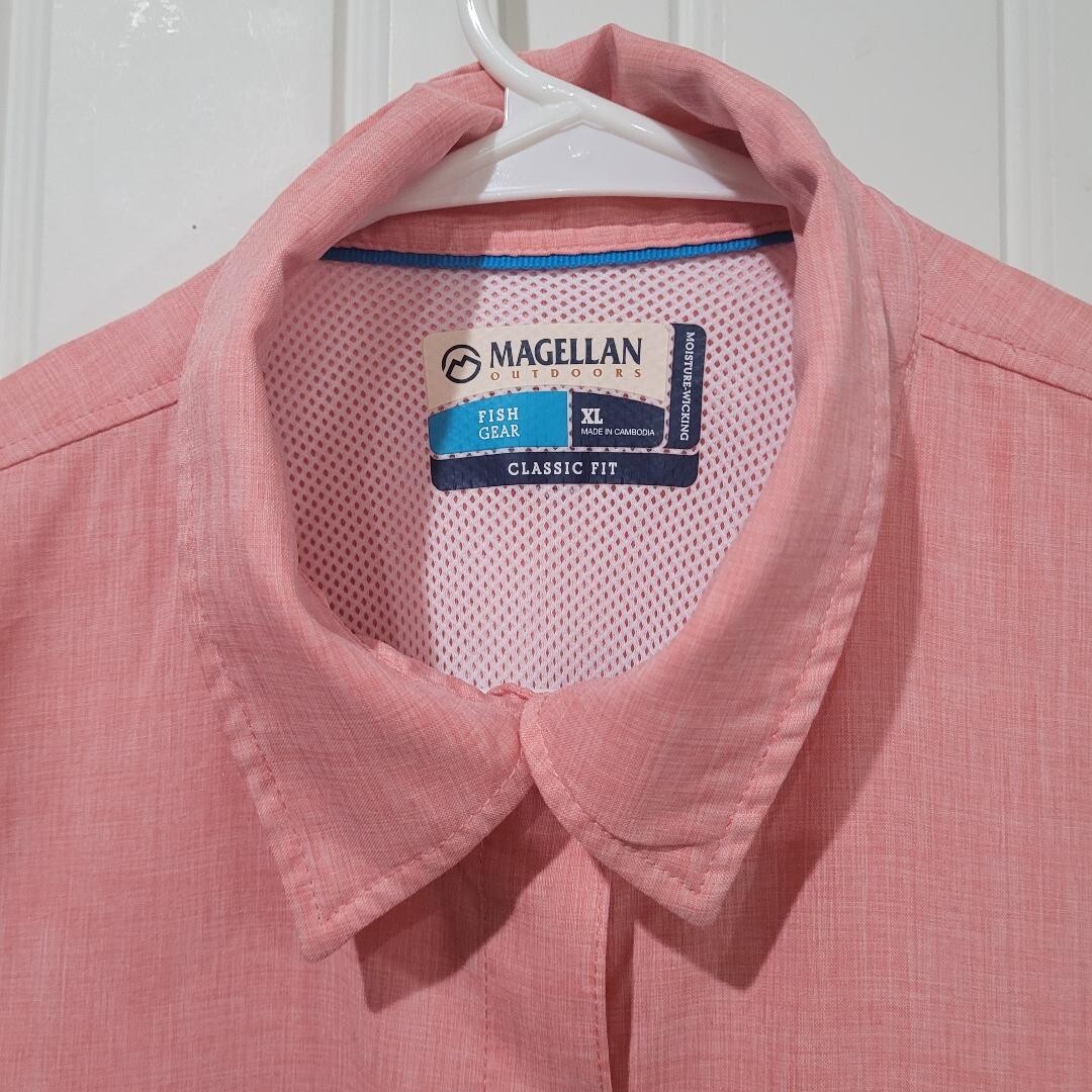 Chemise De Pêche Magellan Semi-Ajustée Femme – Bleu Sarcelle, Longue, XXL, Anti-transpiration