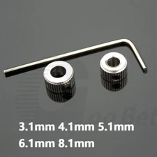 Shaft Collar Knurled Metal Bore 3-8mm Clamp Collar Limit Bushing & M3 Grub Screw