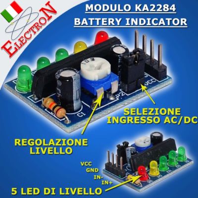 MODULO KA2284 module level e battery indicator, livello audio, VU-Meter ...
