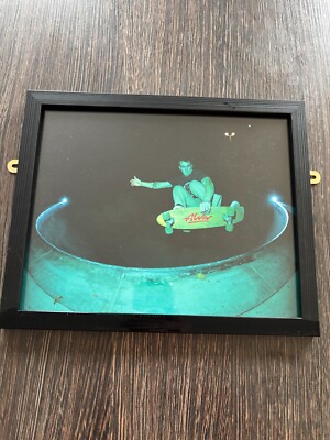 UK Skateboarding Pool Rider Foto Kunst gerahmter Druck von Trawler