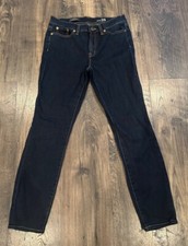  GUC J.Crew Toothpick Stretch Jeans, Dark Wash, Women's Size 28, Style 07076