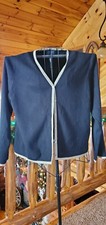 Jacket Women Elegant Xl Black Gold Excellent Quality City Silk