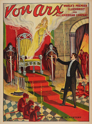 Von Arx World's Premier Illusionist Magician (1910s) - 17'' x 22'' Fine Art Print