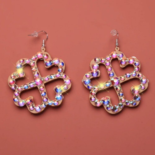 Belly Dance Jewelry Women Rhinestone Earrings Fashion Trend New Hoop Earrings - Picture 44 of 46