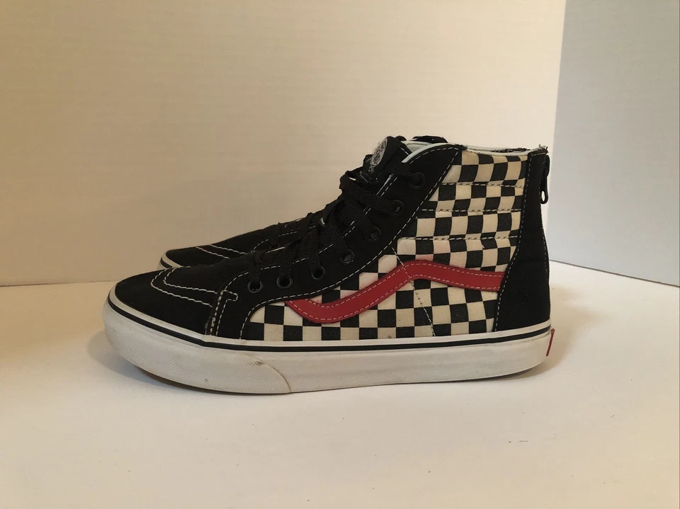 Zapatillas niños Vans a cuadros talla 7 Foto 3 de 4