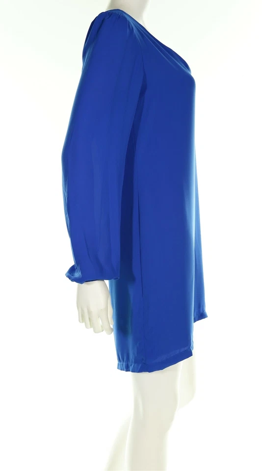 Eight Sixty 134144 Womens Blue Long Sleeve Cutout Back Solid Shift Dress Size S - Image 4 of 4