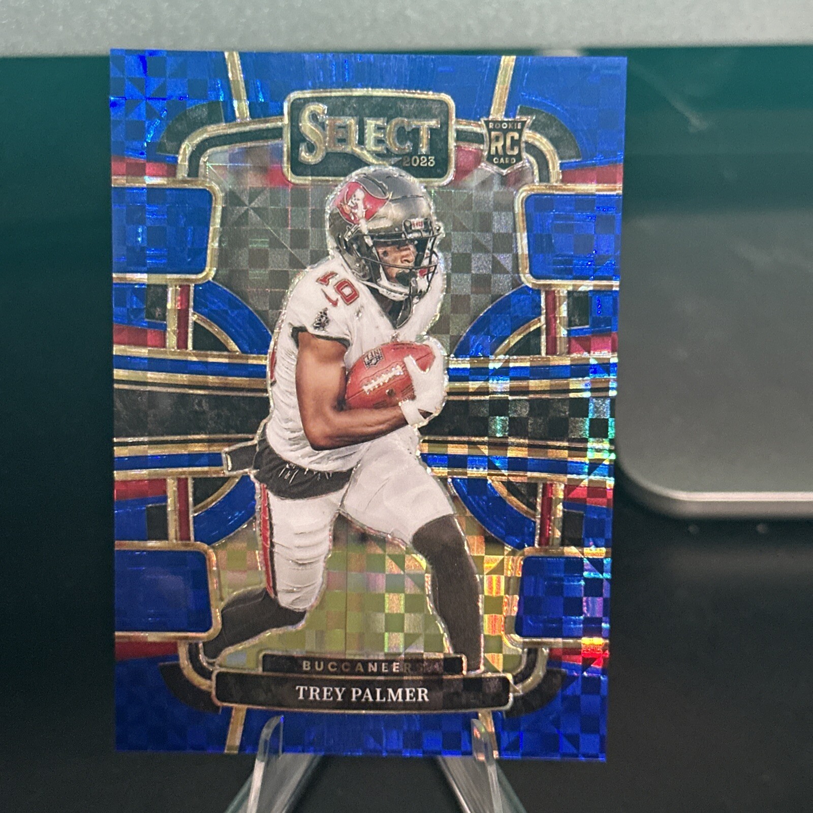 Trey Palmer 2023 Select Concourse Blue Prizm Checker Rookie Card 51/199