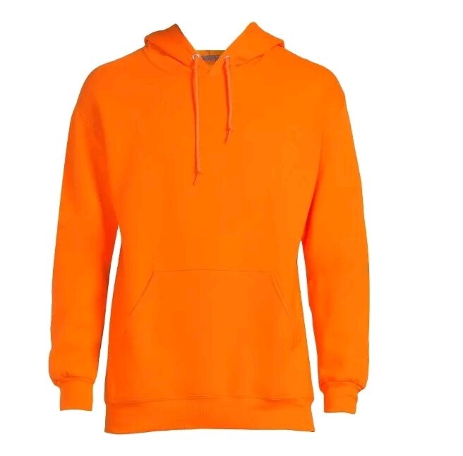 Athletic Works Men's Fleece Hoodie Sweatshirt Orange Size S (34-36