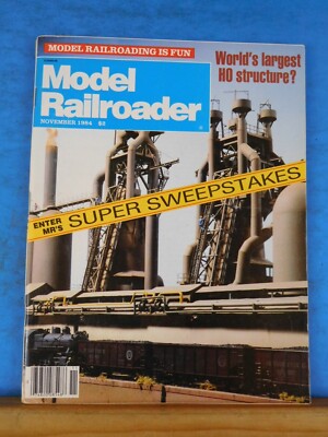 Model Railroader Magazine 1984 November World's largest HO Structure? Hart Selec