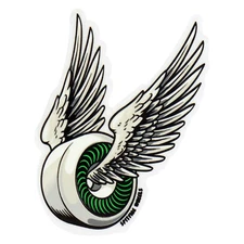 Spitfire Wheels Skateboard Sticker OG Classic Green 2" x 4"