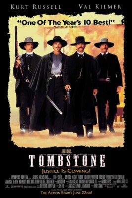 Tombstone - Movie Poster (Regular Style - Black Version) (Size: 24'' X 36'')