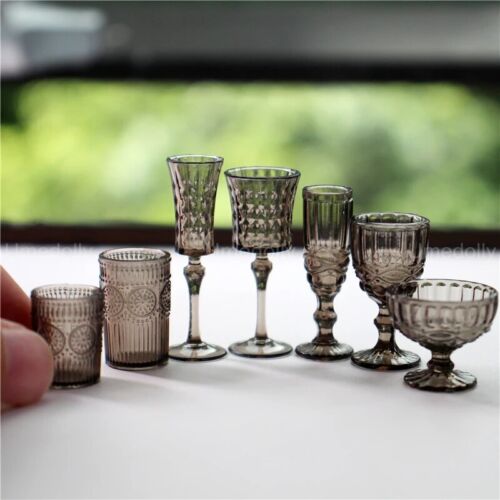 1Set Kunststoff Maßstab 1:6 Puppenhaus Miniatur Wein Tassen Flaschen Zubehör - Bild 45 von 61