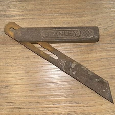 Vintage Stanley Sliding 8” T Bevel Square All Steel Pat'D 7-14-08 Missing Lock