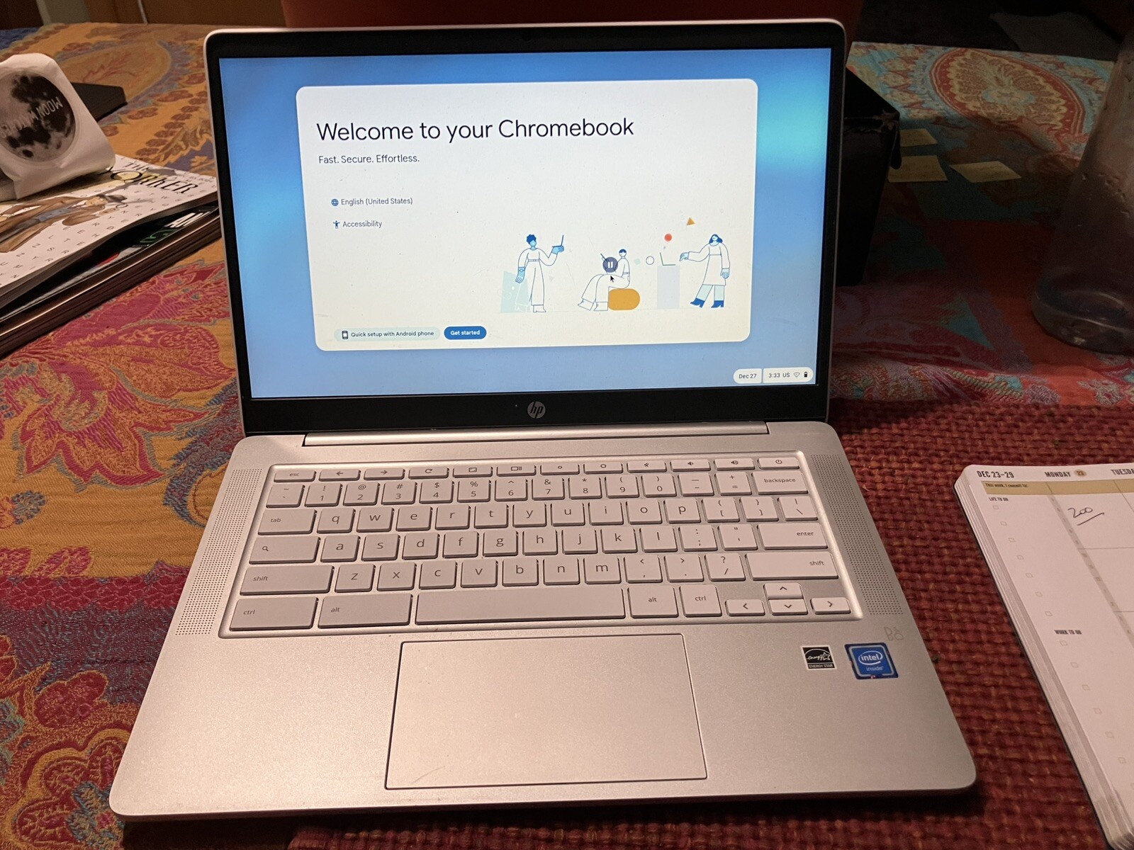 HP Chromebook Model 14a-na0023nr White With Power Cord | eBay