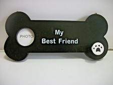 Wooden Hanging DOG LEASH HOLDER with Photo Frame, Pet Supplies, Leashes, NIB