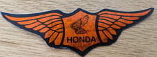 ORIGINAL HONDA -SCHWARZ/ROT GLITTER  10cm-Tank Aufkleber-Sticker 70 / 80er