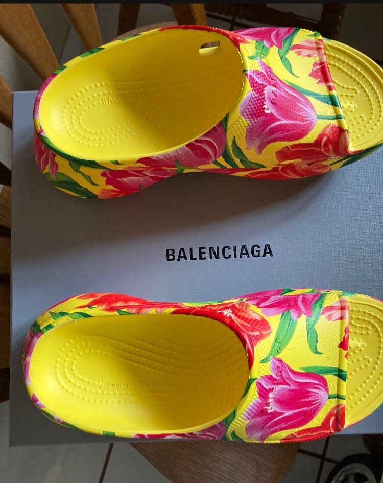 サンダル・ミュール BALENCIAGA Balenciaga Tong Crocs Sandals 極美品 BALENCIAGA バレンシアガ ミュール HARDCROCS ハード