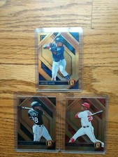 (3) Luis Robert #14 2021 CHRONICLES - GOLD STANDARD & Juan Soto #8 & Javier Baez