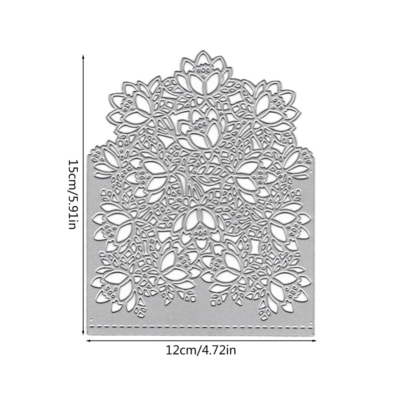 Envelope Flowers Metal Cutting Dies Stencil DIY Scrapbooking Album