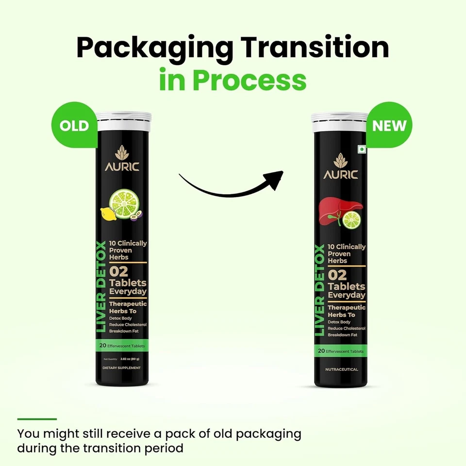 Agua gaseosa efervescente desintoxicación del hígado áurico con 10 hierbas ayurvédicas (40 comprimidos) Foto 3 de 4