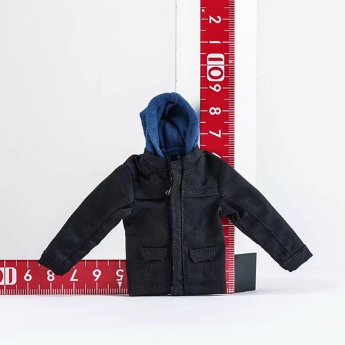NEW 1/12 Male Black Hoodie Jacket Model Toy for 6" SHF PHICEN Action Figure Body - Picture 5 of 5