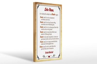 Holzschild Spruch 20X30 Cm Liebe Mama Ich Hab Dich Lieb Deko Schild Wooden Sign