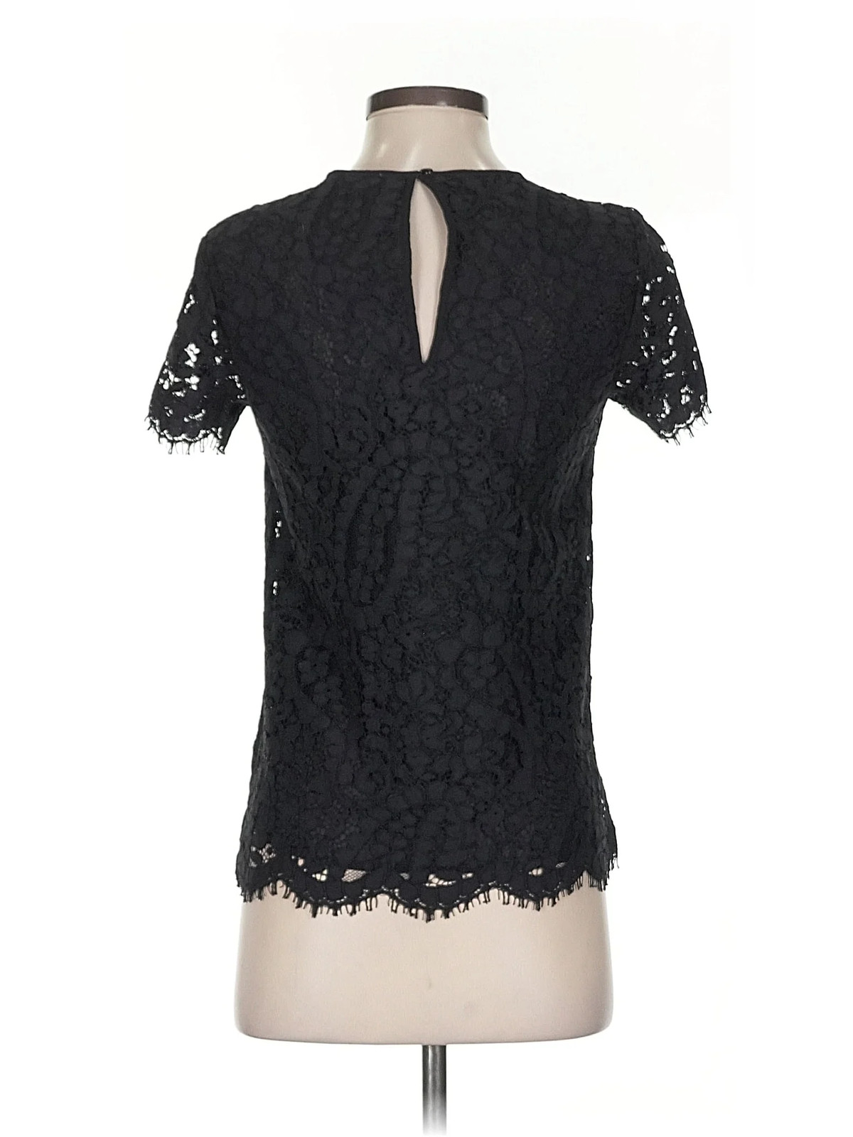 MICHAEL Michael Kors Women Black Short Sleeve Top XS thumbnail 2