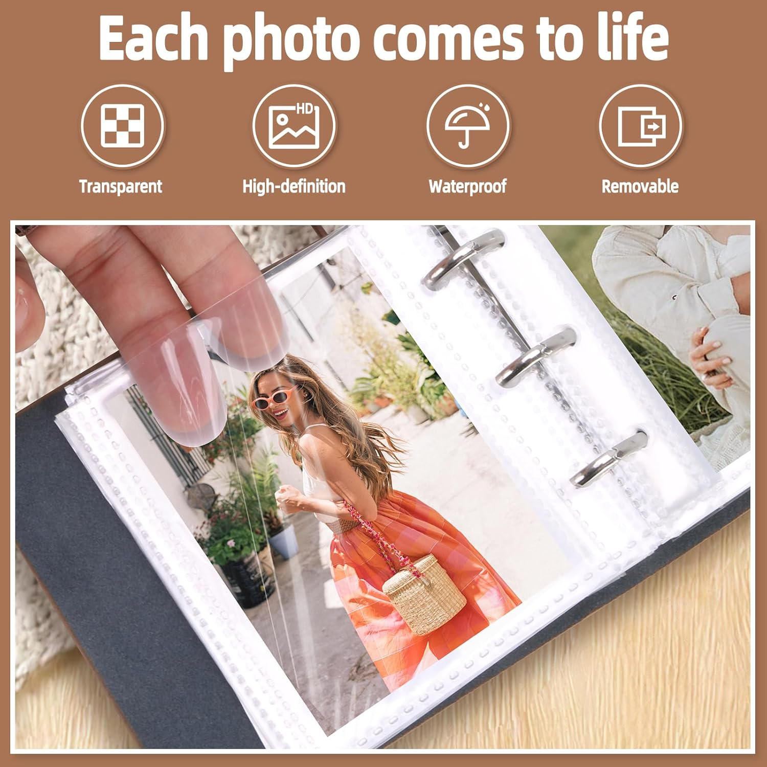 Small Photo Album Book, Mini 2X3 Photo Albums for Polaroid Wallet Size Photos, P