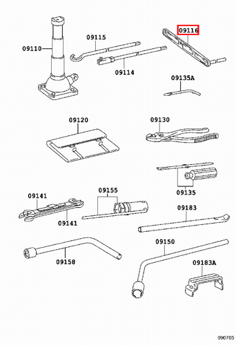 Genuine LandCruiser LJ79 LJ78 LJ77 LJ73 LJ72 LJ71 Hydraulic Jack Winder Handle - Picture 4 of 20