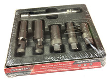New Snap-on 206spkplgmag 6-pc 38 Drive Magnetic Spark Plug Socket Set
