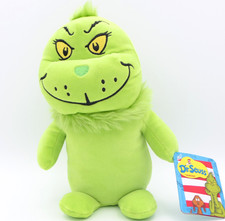 Aurora Dr. Seuss Grinch Stole Christmas 10" Green Soft Plush Squishy Toy w/ Tag