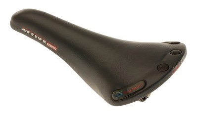 Selle San Marco Racing SA Attive Saddle Titanium Dark Gray Leather