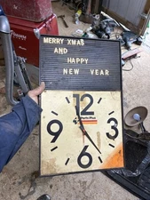 Vintage Parts Plus Menu Letter Board, Vintage Oil Gas Advertising Sign