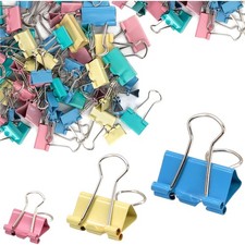 72 Stück Farbige Metall Binder Clips Büro Schule Reise Rohrclips