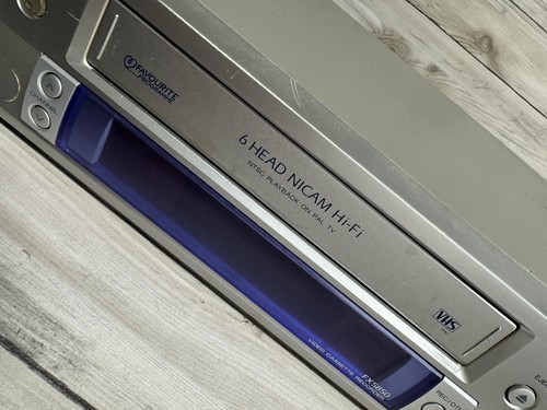 Aiwa FX5850 Vintage VCR Nicam 6 Cabezales Video Cassette Grabadora Retro Reproductor VHS - Imagen 7 de 8