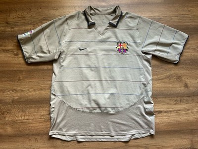 BARCELONA SPAIN 2003/2004 AWAY FOOTBALL SHIRT JERSEY NIKE #12