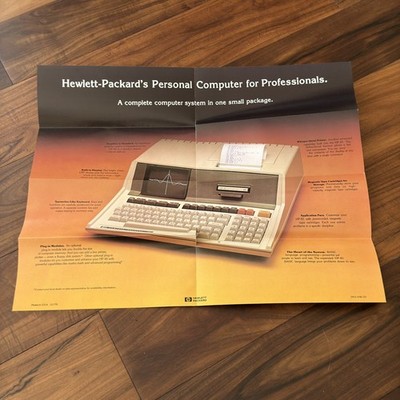 Hewlett Packard HP-85 Print Ad 1979 Vintage Advertising Poster PC Computer