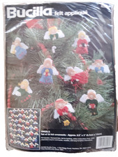 Bucilla Felt Applique ANGELS Ornament Kit Christmas 83628 Makes 50 1996 Sealed