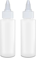 Twist Applicator Bottles, Squeeze 2 OZ Empty Plastic Bottles, Refillable,