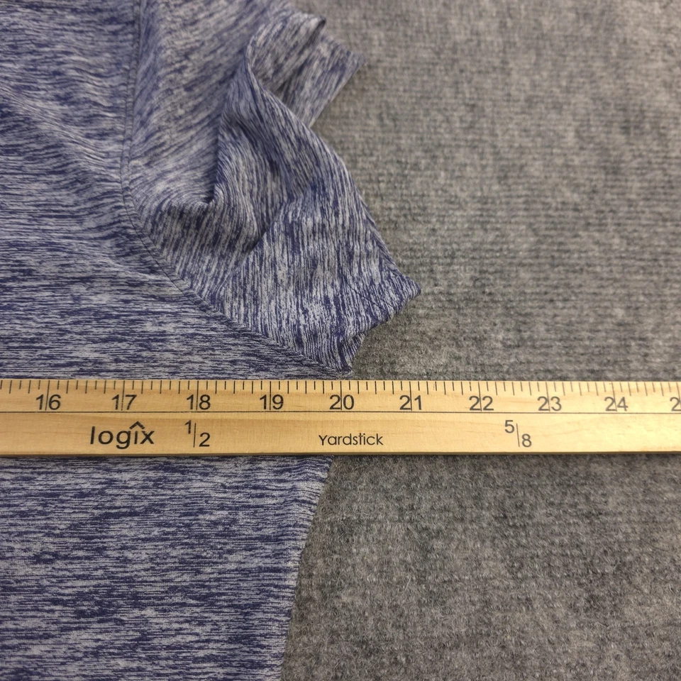 Under Armour Atlanta Braves Polo Womens Large Blue Heathered Short Sleeve - Image 4 of 4