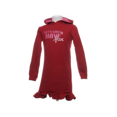 Mexx, Kapuzenkleid, Größe: 128, Rot/Pink, Baumwolle/Polyester, Print #bjU