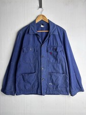 Giacca da lavoro francese vintage anni 80-90 Chore pelle di talpa uomo taglia 48 (S-M) sbiadita