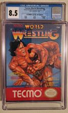 NES Tecmo World Wrestling Complete Box RARE CGC 8.5 L@@K!