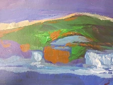 original art paintings Acrylic Paper Abstract 6"x9" Into The Mystic