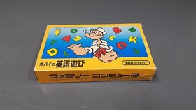 Famicom Software Model Popeye No Eigo Asobi Hvc En Nintendo FLp36