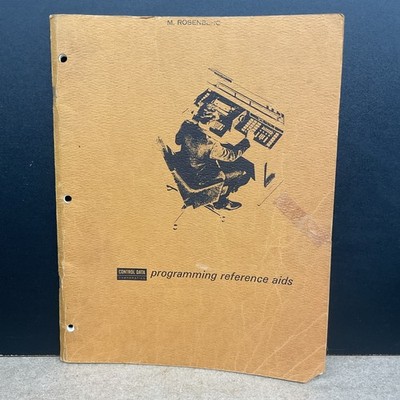 Control Data Corporation Programming Reference Aids Vintage